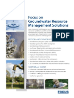 Groundwater Resource Management Solutions - Flatsheet 0
