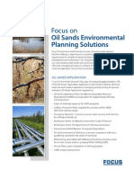 Oil Sands Environmental Planning Solutions - Flatsheet