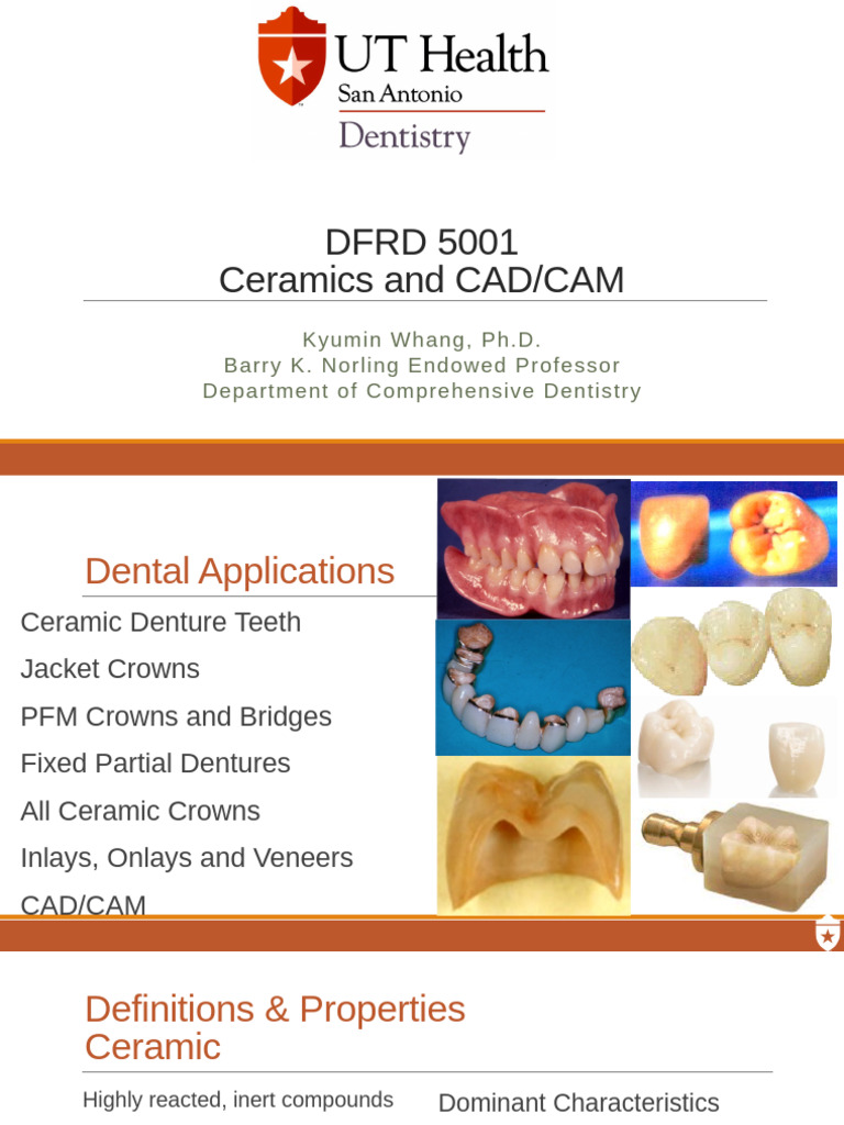 23 Ceramics and CAD-CAM CANVAS | PDF | Ceramics | Glasses