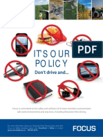 Safety Poster - Its Our Policy - 11.08