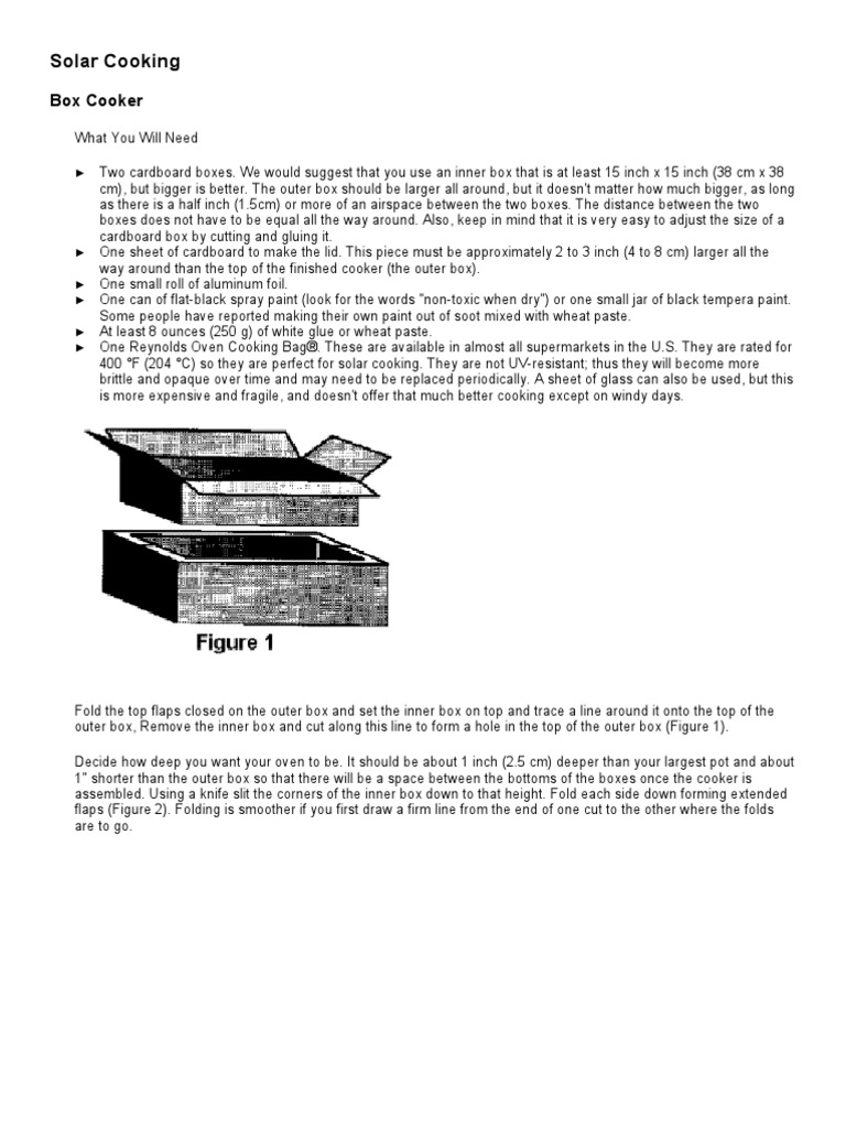 DIY Solar Cooker Designs and Instructions | PDF | Cookware And Bakeware ...