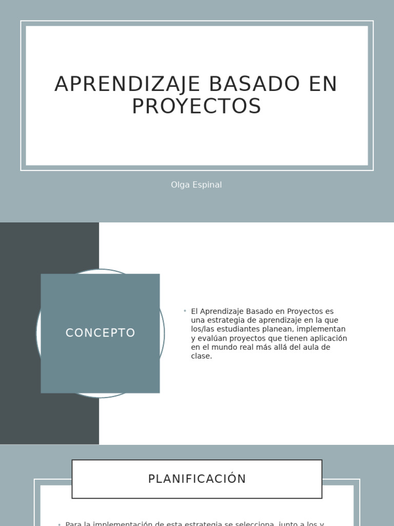 Aprendizaje Basado en Proyectos: Guía | PDF