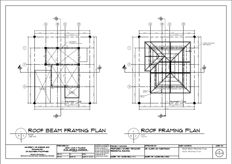 Proposed 2-Storey Residential Building | PDF | Structural Engineering
