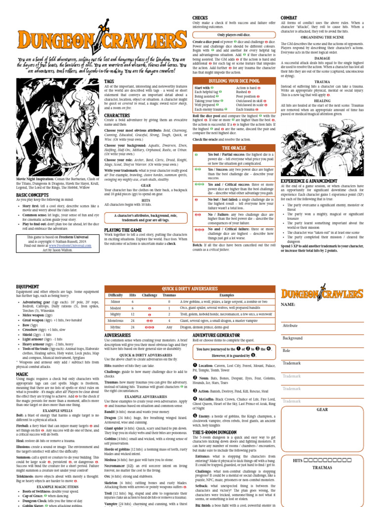 Dungeon Crawler Game Guide | PDF