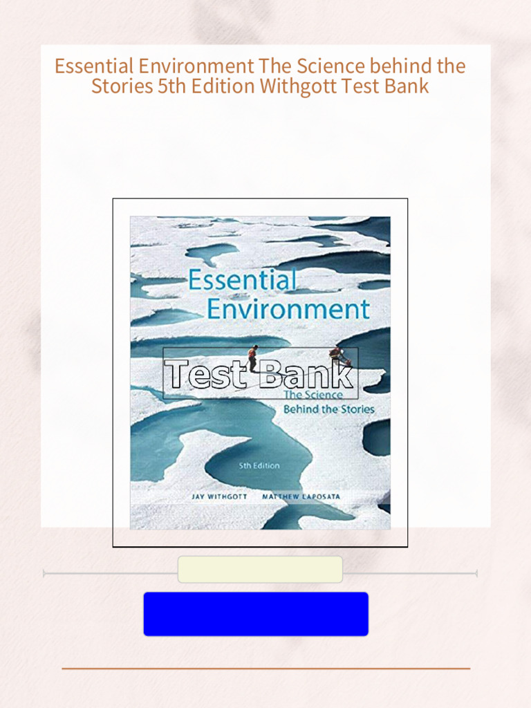 Get Essential Environment The Science behind the Stories 5th Edition(04)