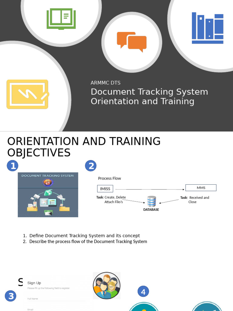 Document Tracking System Training Guide | PDF | Databases | Cyberspace