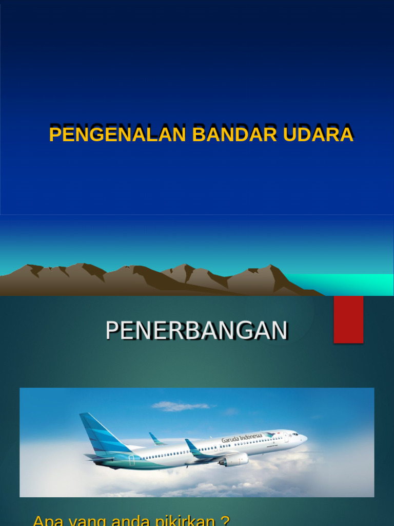 Pengenalan Penerbangan dan Bandar Udara | PDF