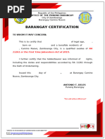 Sample Barangay Resolution Template | PDF