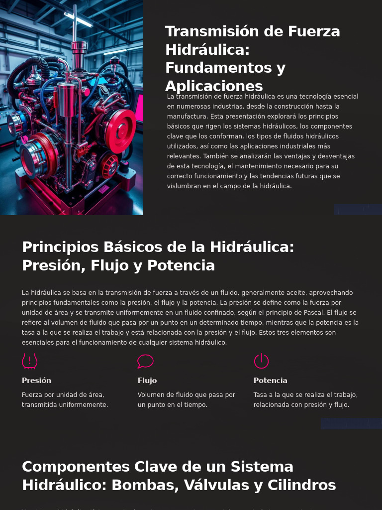 Transmision de Fuerza Hidraulica Fundamentos y Aplicaciones | PDF ...