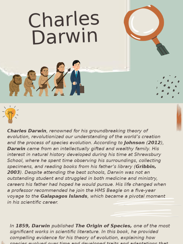 The Evidence For Evolution Education Presentation in Light Blue Style | PDF