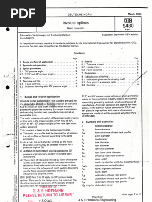 DIN-5480-Parts 1 - 16 | PDF