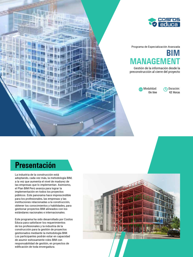 Especialización Avanzada en BIM Management | PDF | Modelado de ...