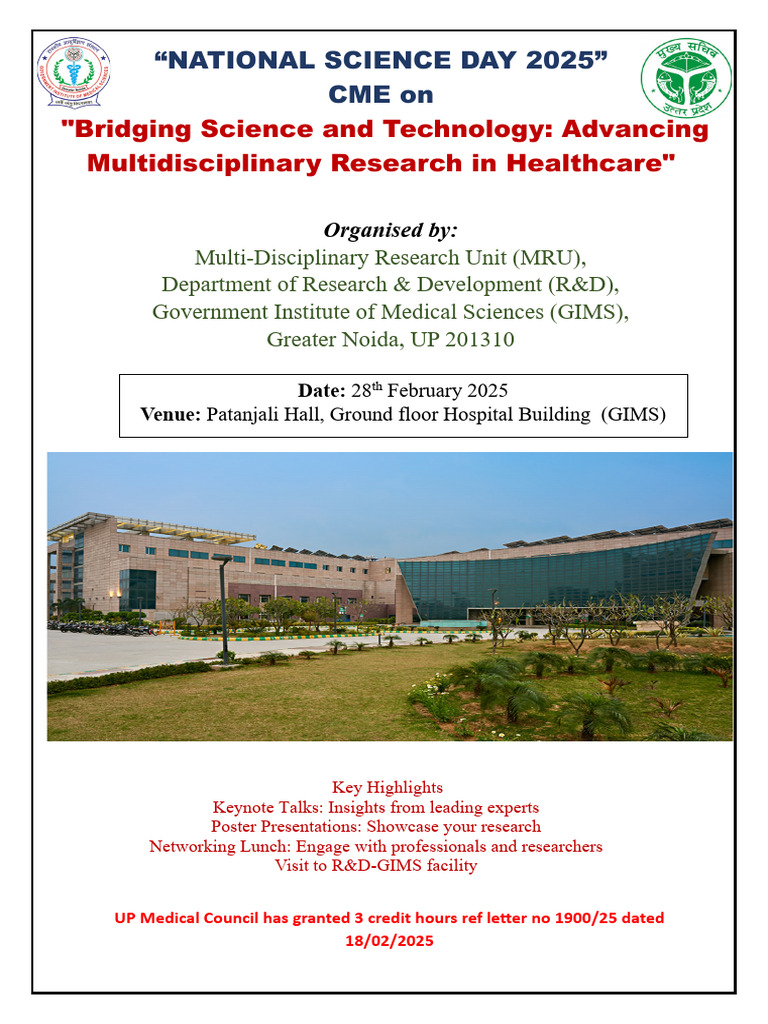 CME National Science Day 28 Feb | PDF | Health Care | Medicine
