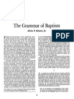 The Grammar of Baptism