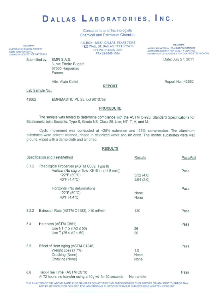 Astm C 920 Pu 25 | PDF