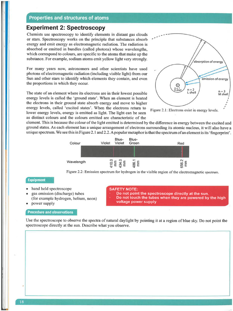 Exp 2 Atomic Spectros | PDF