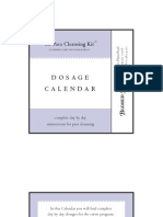 Parasite Cleansing Dosage Calendar Booklet