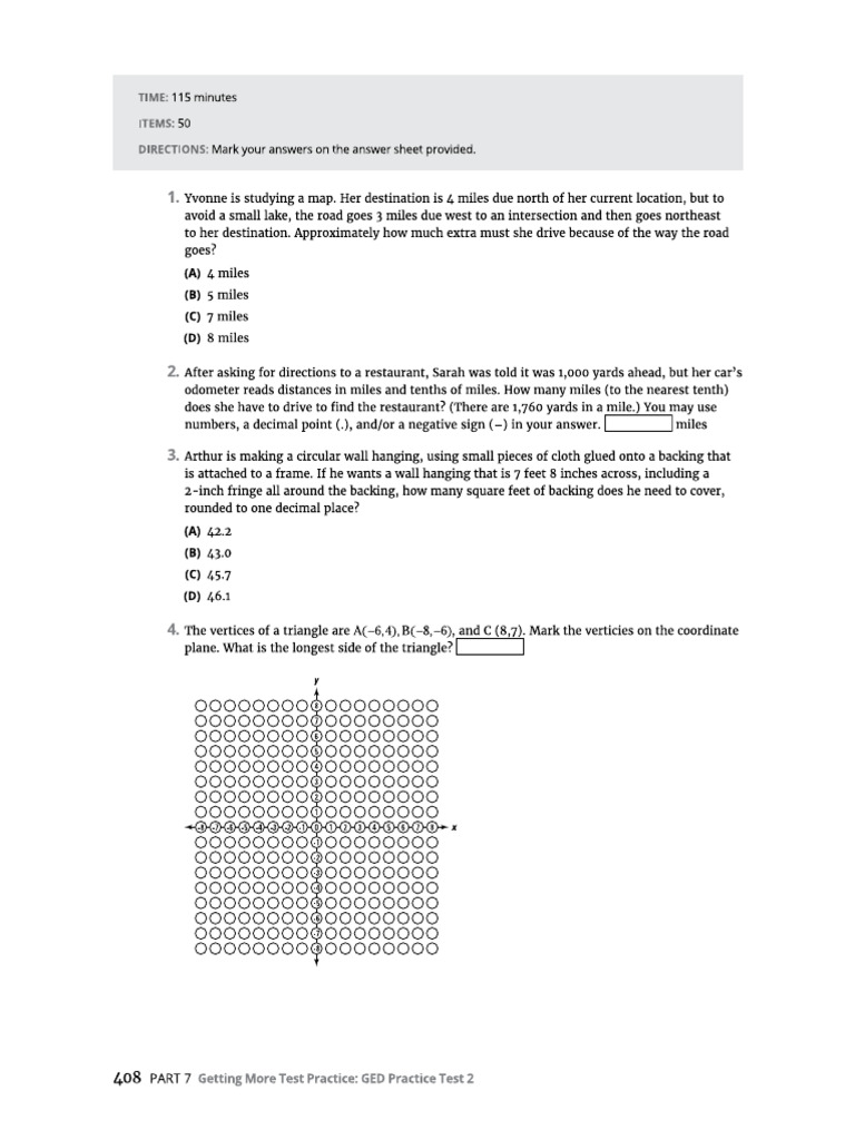 Maths Ready Test 8 | PDF