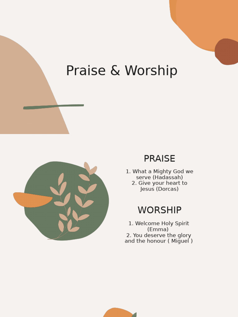 Praise and Worship Songs Collection | PDF | Angel | Glory (Religion)