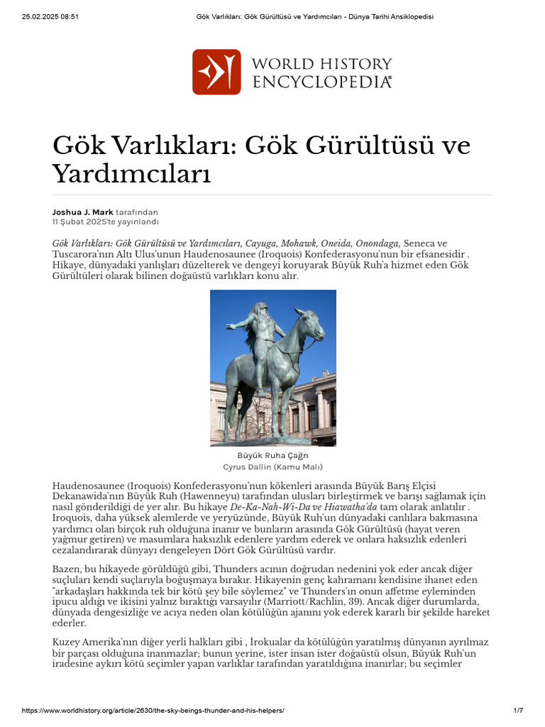 Gök Varlıkları - Gök Gürültüsü Ve Yardımcıları - Dünya Tarihi ...