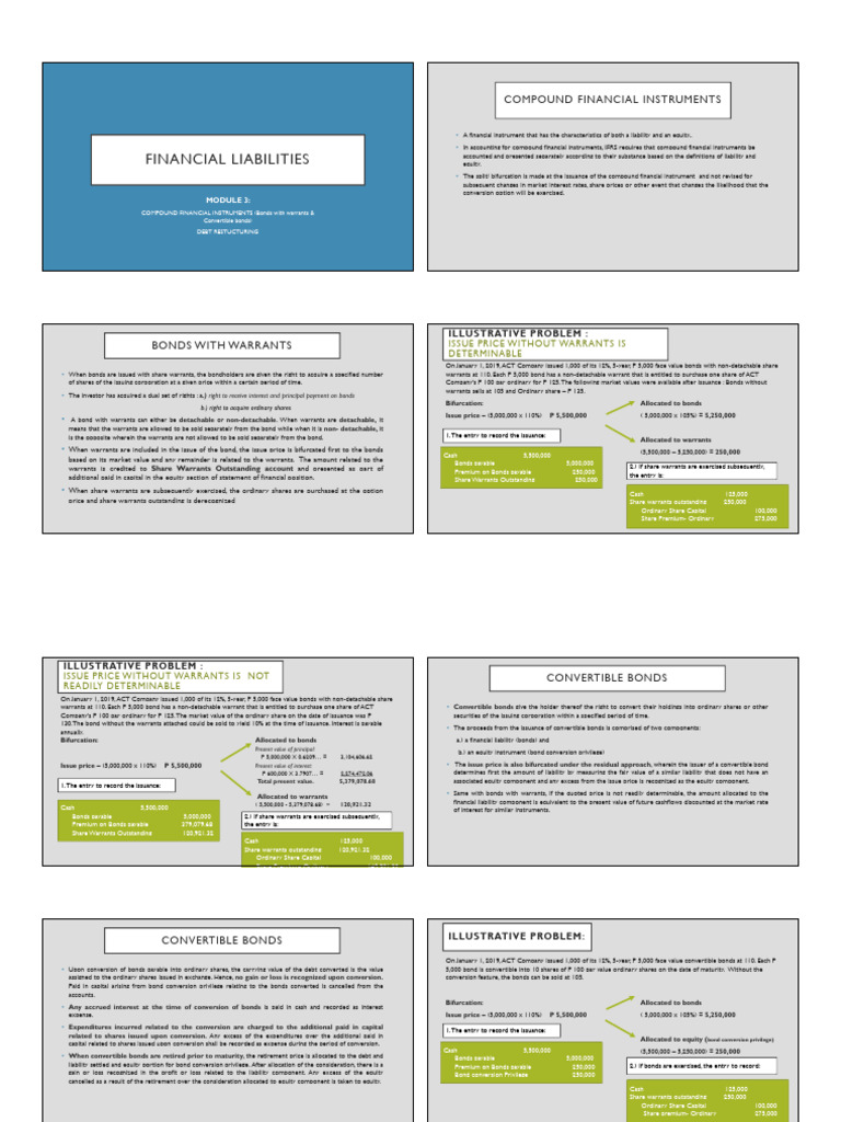 Understanding Compound Financial Instruments | PDF | Bonds (Finance ...