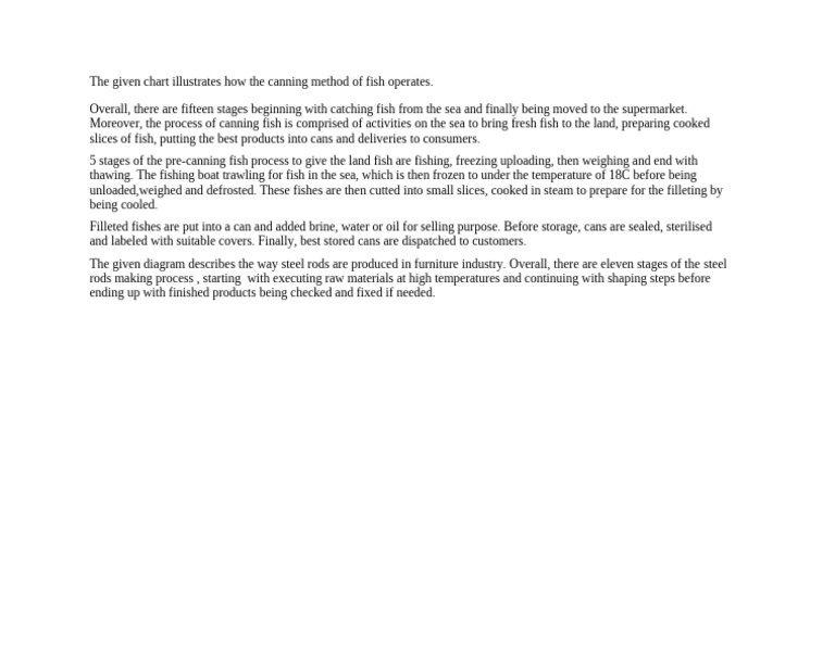 Fish Canning Process Explained | PDF