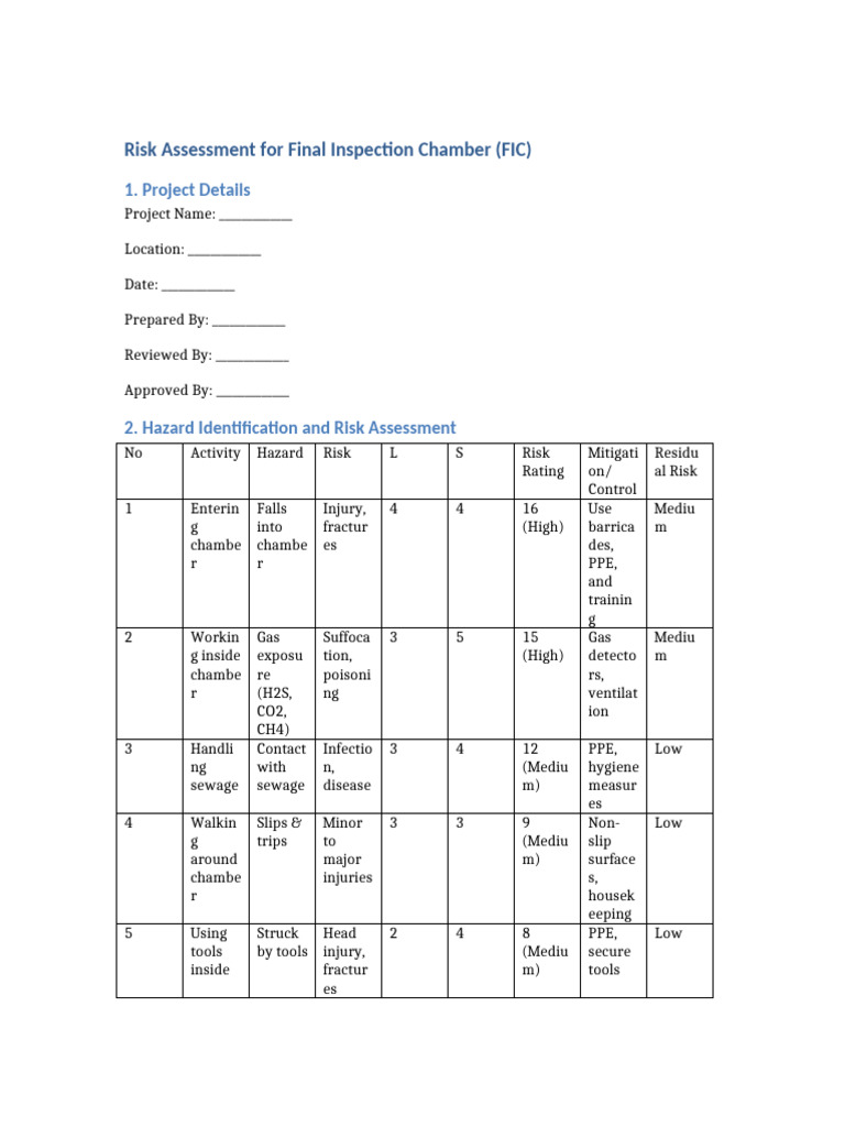 UAE Risk Assessment FIC | PDF | Personal Protective Equipment | Labor ...