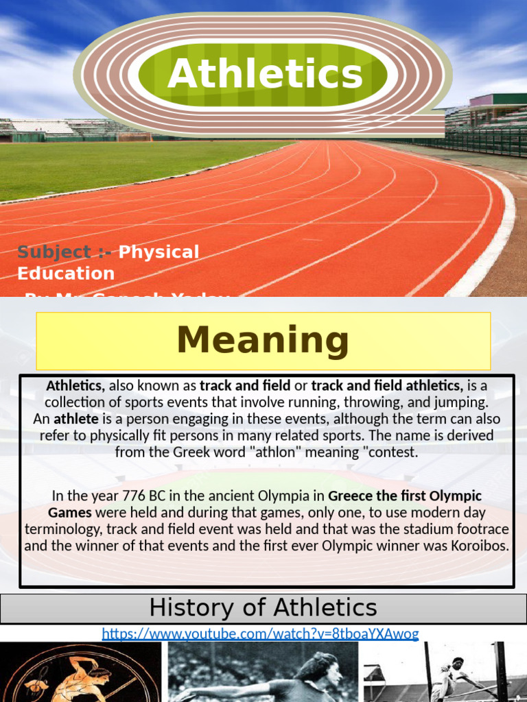 Overview of Athletics Events and History | PDF | Track And Field ...