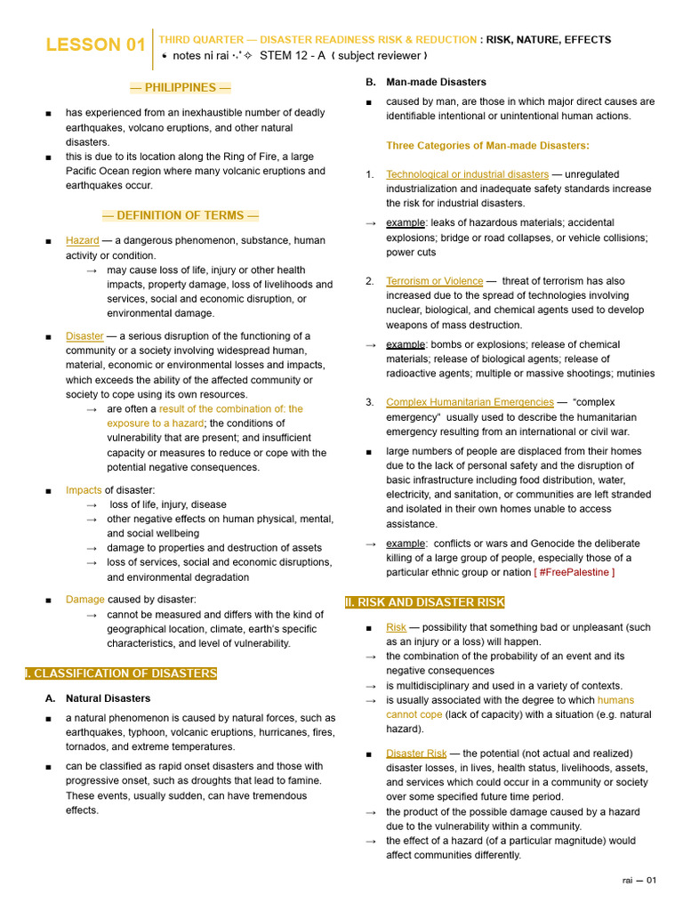 Disaster Readiness and Risk Reduction | PDF | Hazards | Natural Disasters