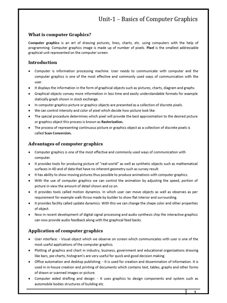 cg_study_material_graphics-1-39 | PDF | Stereoscopy | Touchscreen