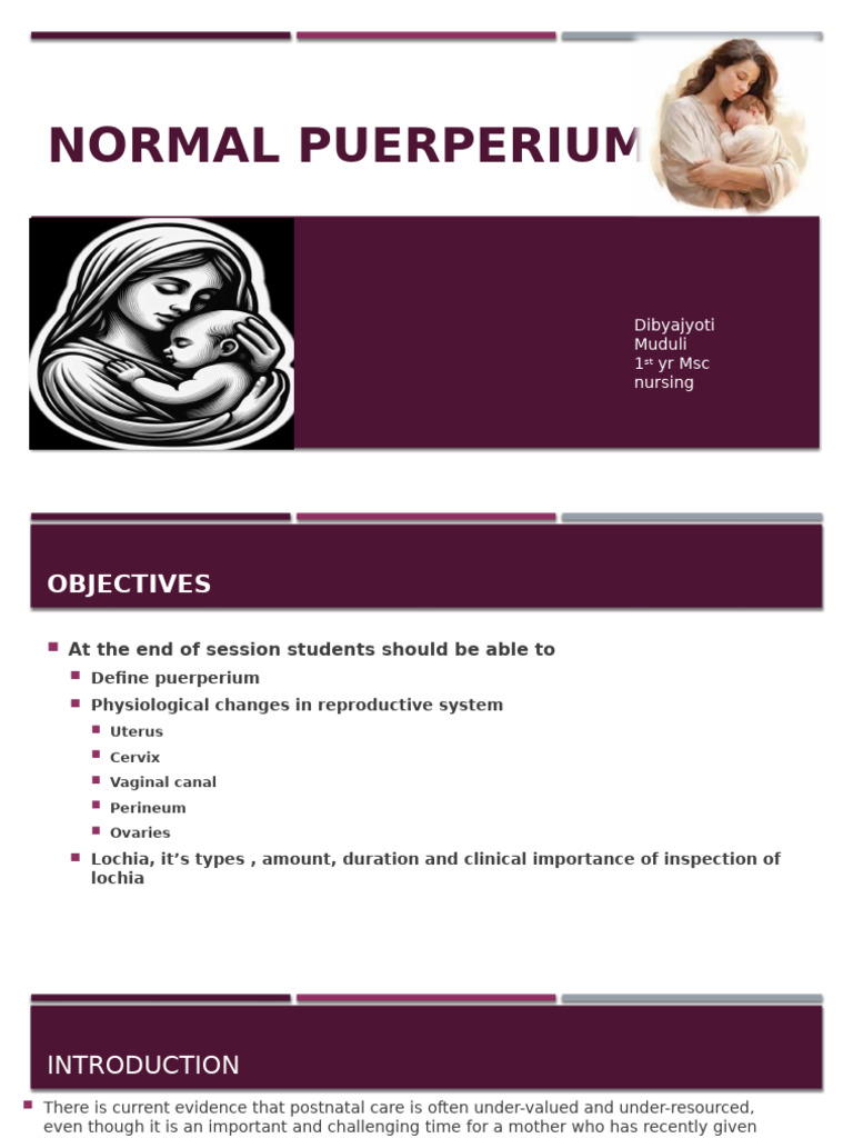 Understanding Normal Puerperium | PDF | Uterus | Postpartum Period