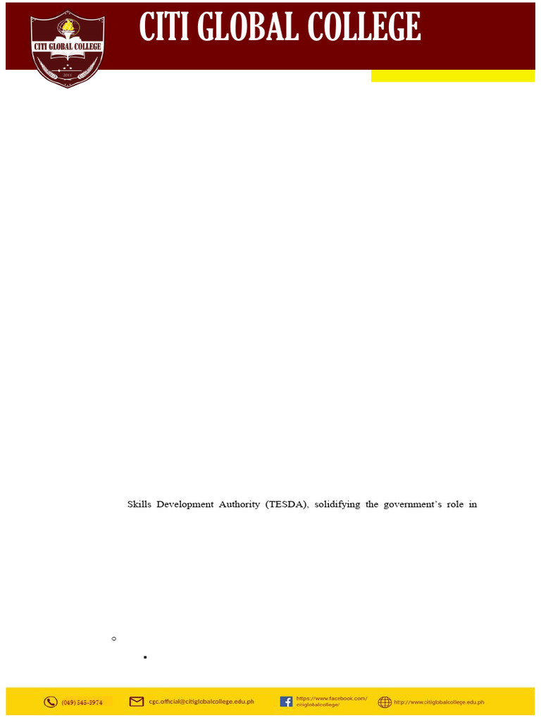 History and Impact of TVET in the Philippines | PDF