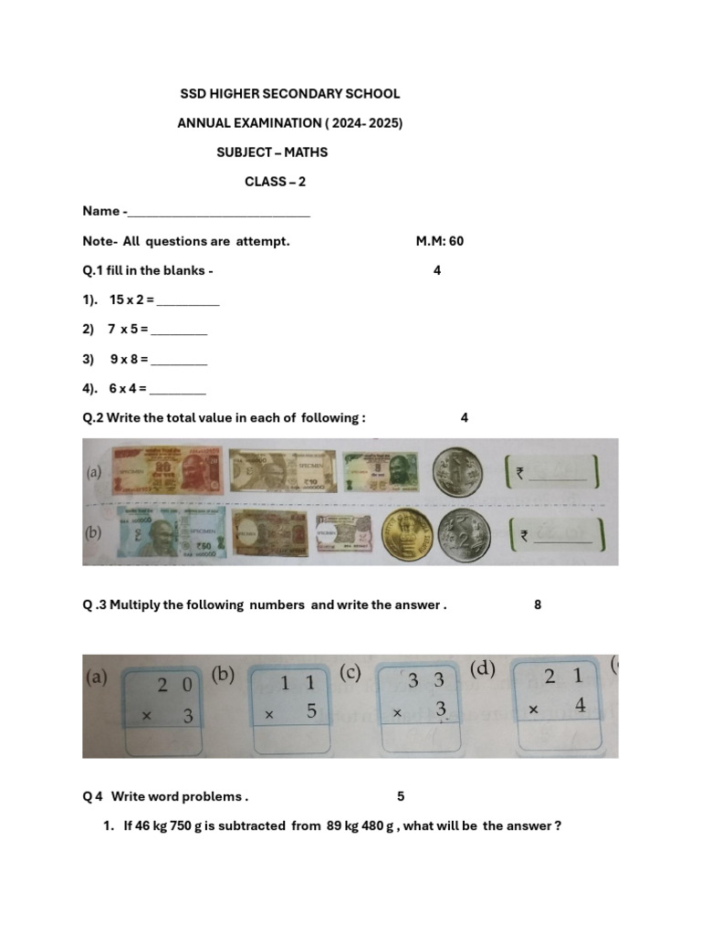 Document (14) Math 2 | PDF