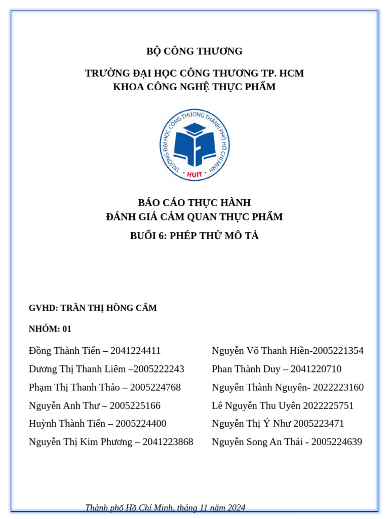 Báo Cáo Bu I 6 - THDGCQ - Nhóm 1 L N | PDF