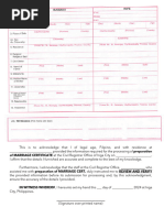 BI-130 Marriage Certificate | PDF