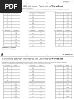 Inches to Decimal Feet Conversion Chart | PDF | Foot (Unit) | Mathematics