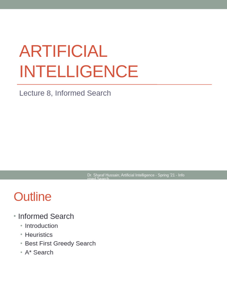 Informed Search Techniques in AI | PDF | Heuristic | Algorithms