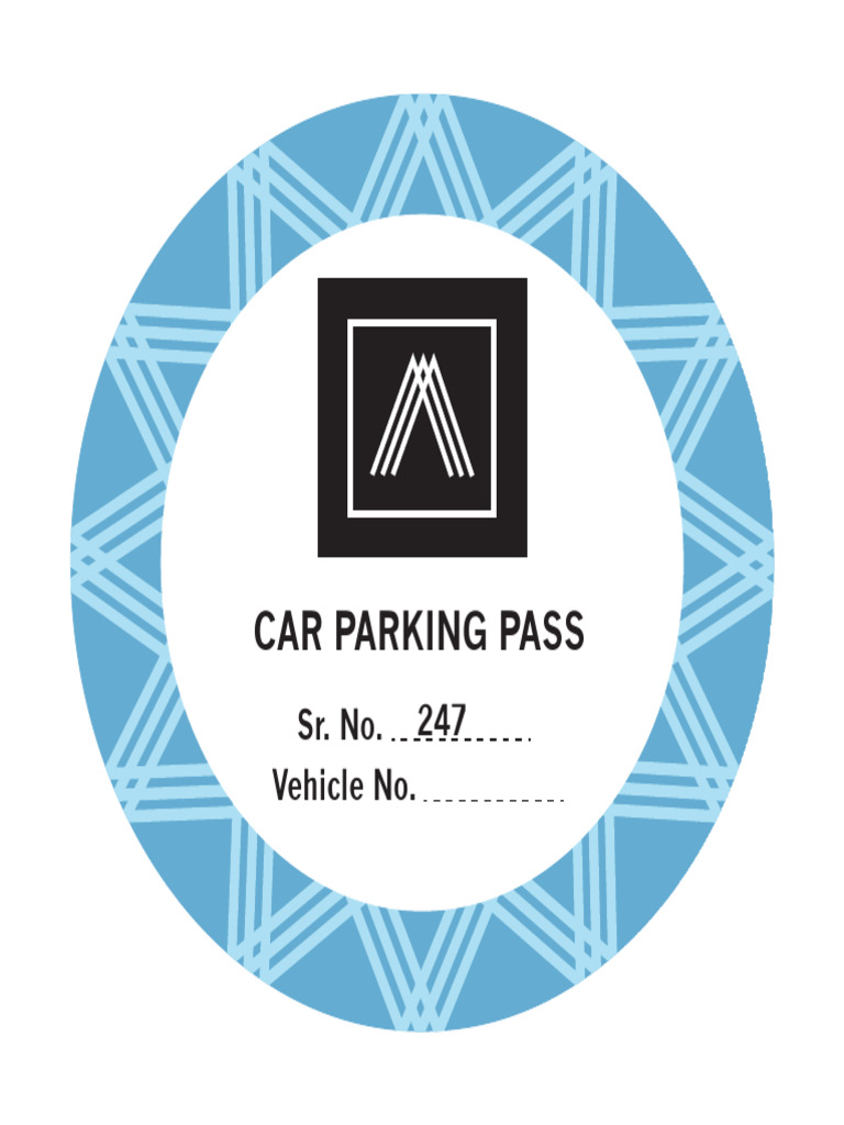 Car Parking Pass Details for Vehicle 247 | PDF