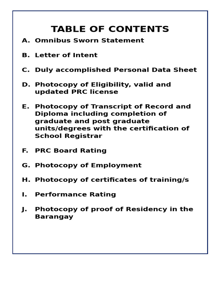 Required Documents for PRC Application | PDF