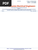 KSEB Electrical Installation Test Certificate | PDF