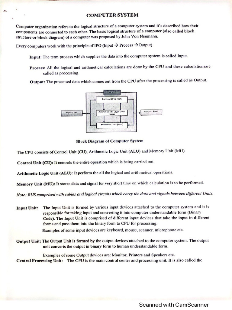 11 Ip CH 1 Computer System | PDF