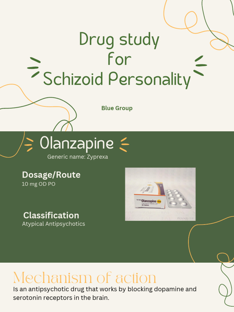 Drug Study of Person Disorder Schizoid | PDF | Psychotherapy | Social ...