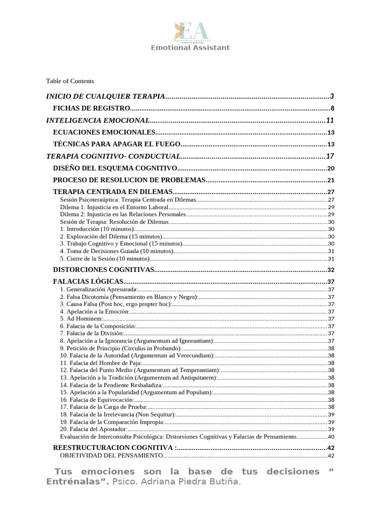 Guía de Terapias Emocionales y Cognitivas | PDF | Las emociones ...