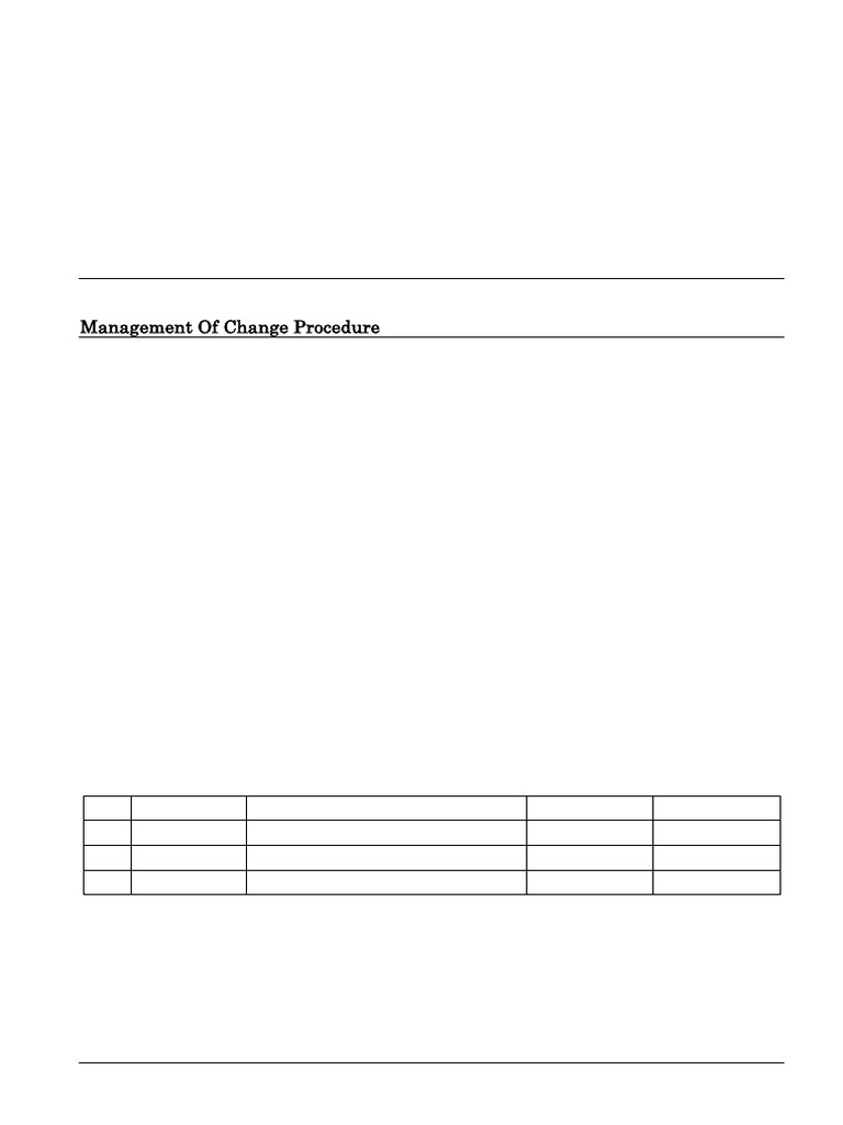 Managment of Change Procedure - Compress | PDF | Welding | Construction