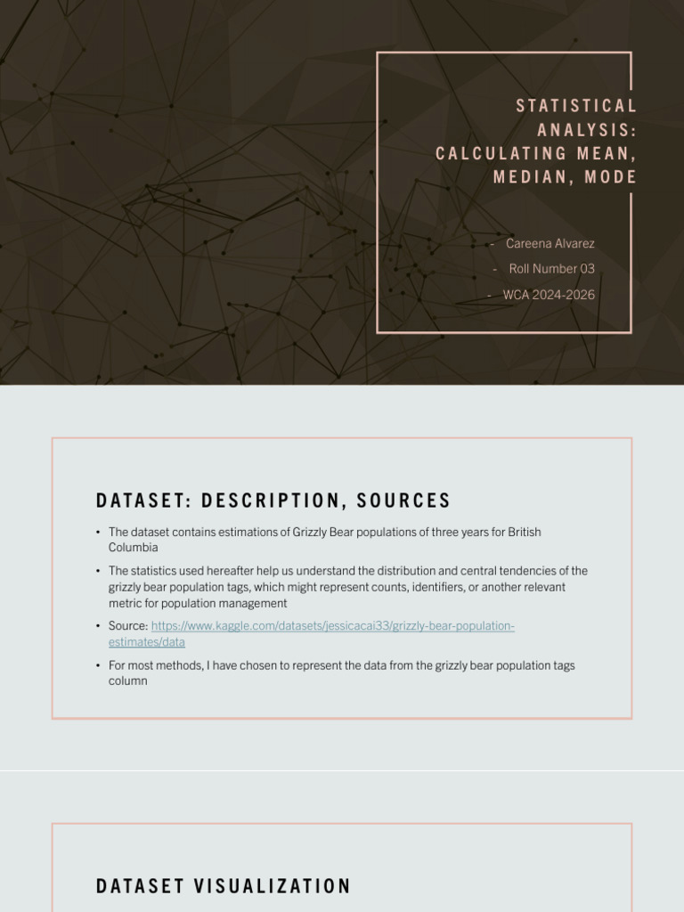 Statistical Analysis 3 | PDF | Mean | Mode (Statistics)