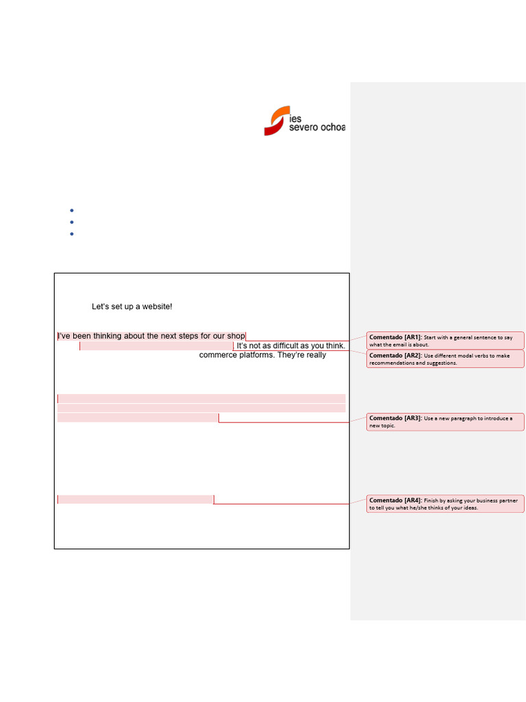 Writing_An email to a business partner (1) | PDF