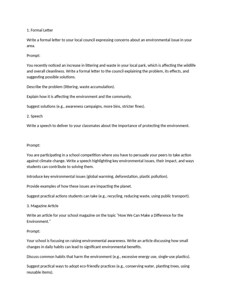 Environmental Advocacy Writing Guide | PDF | Recycling | Pollution