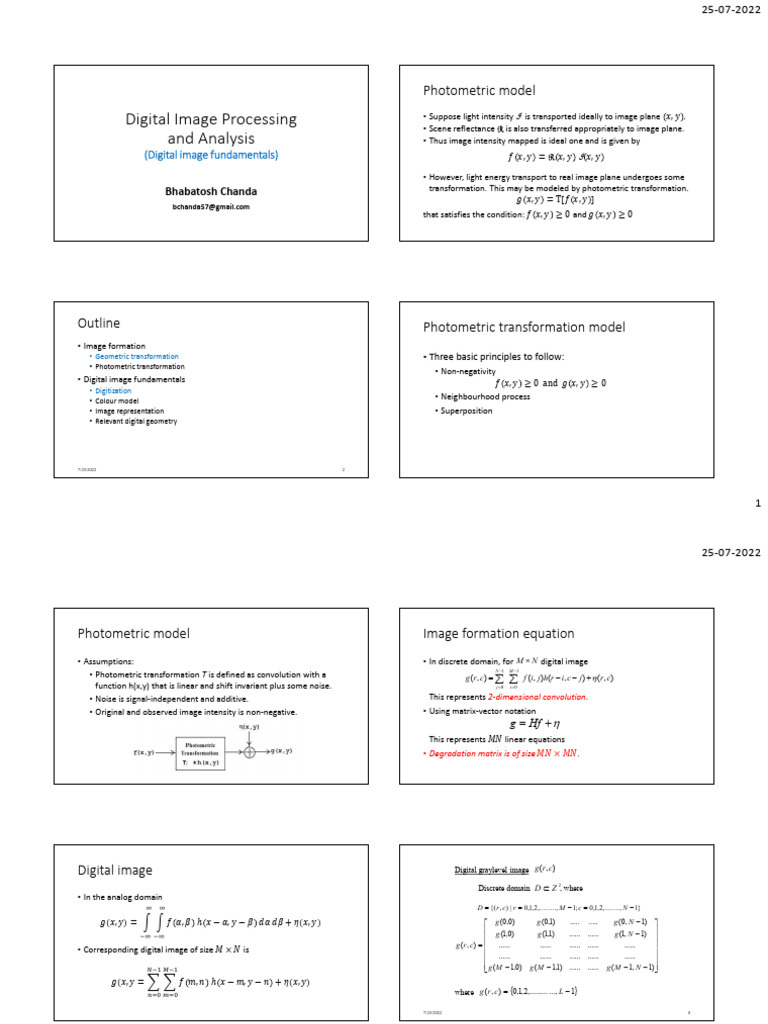 Digital Image Processing Fundamentals | PDF | Rgb Color Model | Color