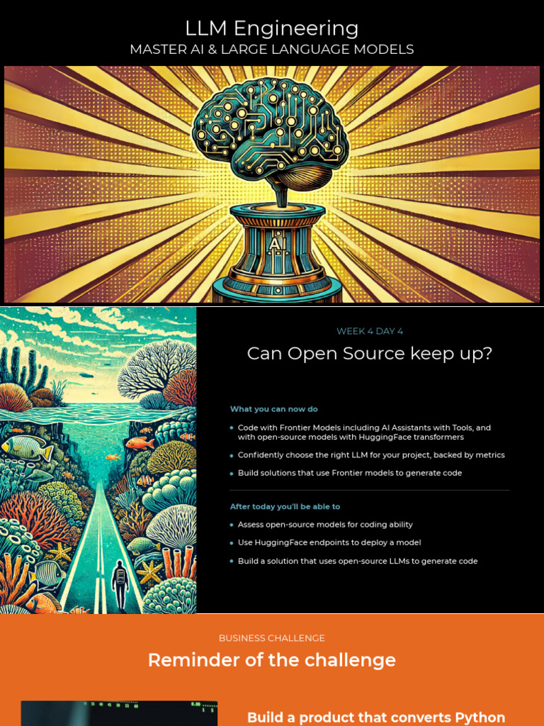 LLM Engineering: Open Source vs Frontier Models | PDF