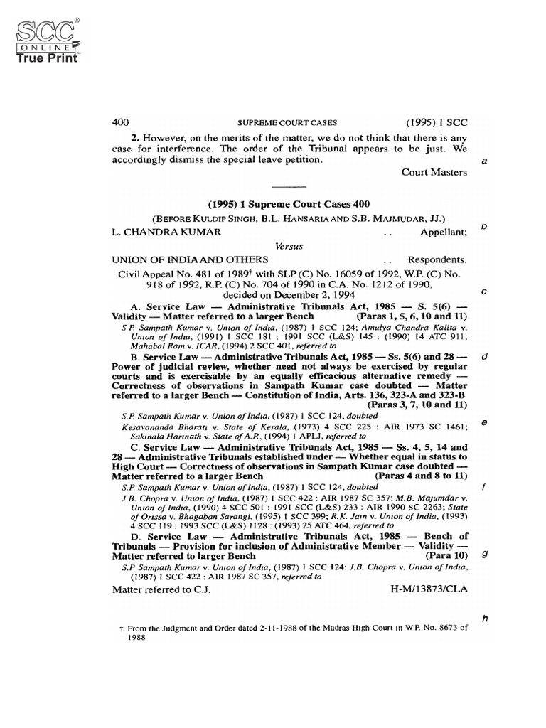 Supreme Court Judgment on Modak Case | PDF
